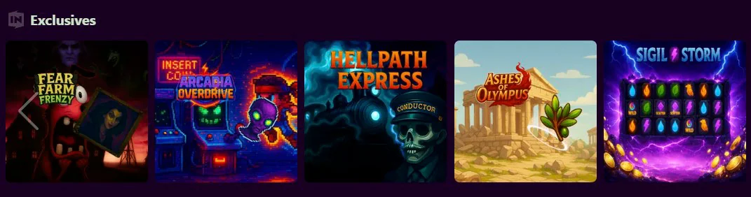 exklusive Spiele avantgarde casino